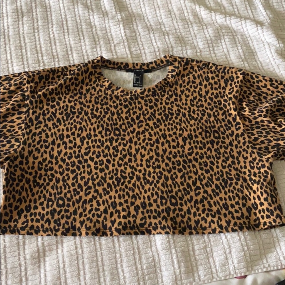 Leapord crop top